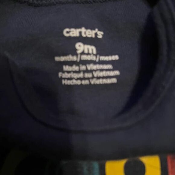 “Cool Like My Nana” Unisex 9m Onesie Carter’s Short Sleeve Navy Blue - Picture 3 of 4